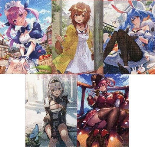 BANDAI SPIRITS miscellaneous goods illustration board set 5-disc set Ichiban Kuji Virtual YouTuber Hololive Last One Award