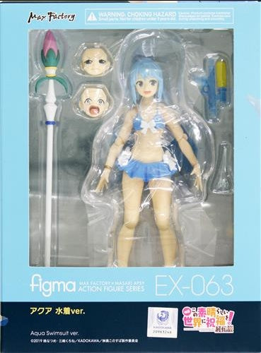 Max Factory figma EX-063 Movie KonoSuba: God's Blessing on this Wonderful World Legend of Crimson Aqua Swimsuit Ver. Figure Max Factory