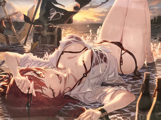 hololive hololive 2nd anniversary commemorative stamped duplicate Handwritten Signatureed postcard Houshou Marine