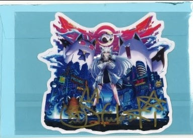 hololive hololive 3rd Anniversary Celebration Handwritten Signatureed Mascot Great War Die-cut Postcard Shirakami Fubuki