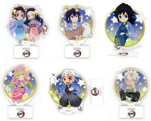 All 6 types set Demon Slayer Kimetsu no Yaiba x ufotable Cafe x Machi Asobi CAFE 12 Constellation Event 2022 Random Acrylic Stand A