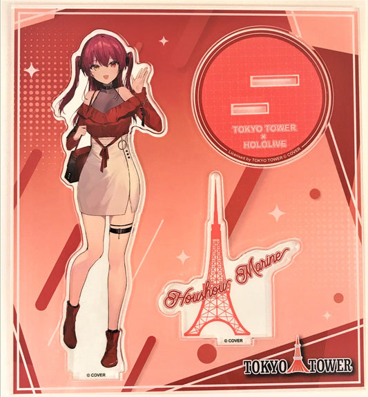 MENU hololive x Tokyo Tower Acrylic Stand Houshou Marine