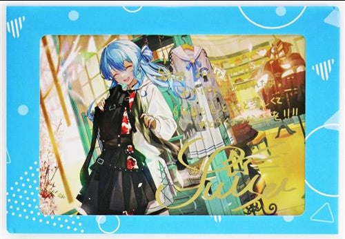 hololive hololive Birthday 5th Anniversary Foil Stamped Copy Sign Postcard with Message Hoshimachi Suisei