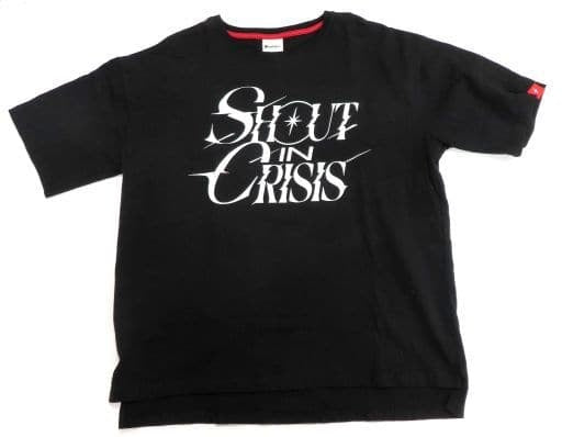 Kaba T-shirt Event Logo Shout in Crisis T-shirt Black T-shirt Black Free Size Vtuber Hololive Suisei Hoshimachi 2nd Solo Live Shout in Crisis