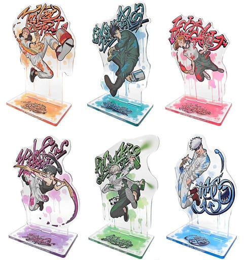 All 6 types set acrylic stand Sega lucky lottery Jujutsu Kaisen Sorcery Fight GRAFFITI x BATTLE H prize