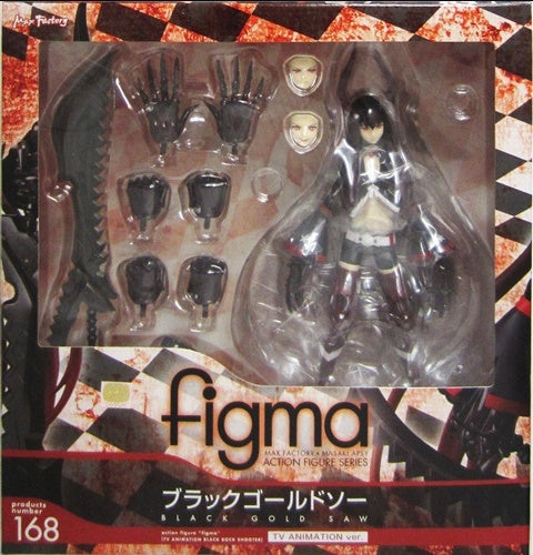 Max Factory figma 168 Black Rock Shooter Black Gold Saw TV ANIMATION ver. Figure Max Factory