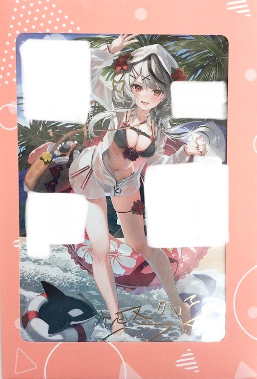 hololive hololive Birthday Anniversary 2022 Foil Stamped Copy Sign Postcard with Handwritten Message Sakamata Chloe