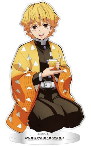 Filter ink accessory character Zenitsu Agatsuma big acrylic stand Demon Slayer Kimetsu no Yaiba