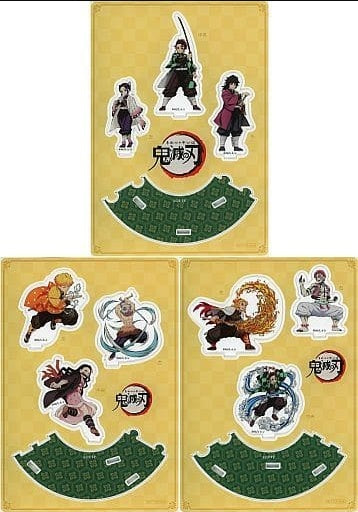 Accessory collection Demon Slayer Kimetsu no Yaiba collaboration gum exclusive acrylic stand 3 types set LOTTE x Demon Slayer Kimetsu no Yaiba Campaign Sweets Award B Winner