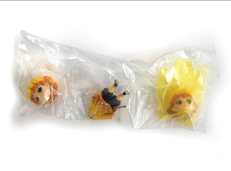 Banpresto figure individual item Tanjiro Nezuko Zenitsu Inosuke Q posket petit 4 body set Comics Demon Slayer Kimetsu no Yaiba Volume 23 special edition attached figure