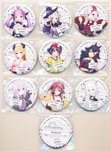 hololive Cover Hololive x Izu Hakone Railway Holo Izumu Can Badge Set of 10 B Group