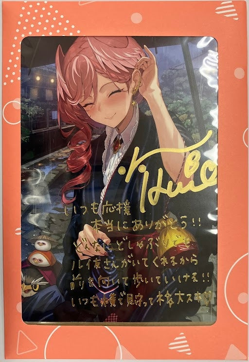 hololive hololive Birthday Anniversary 2022 Handwritten Signatureed Foil Stamped Copy Message Postcard Takane Lui