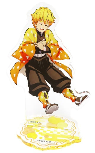 Aniplex Zenitsu Agatsuma Acrylic Mascot Acrylic Stand Demon Slayer Kimetsu no Yaiba Complete Exhibition -Infinite Train Edition / Red-light District Edition-