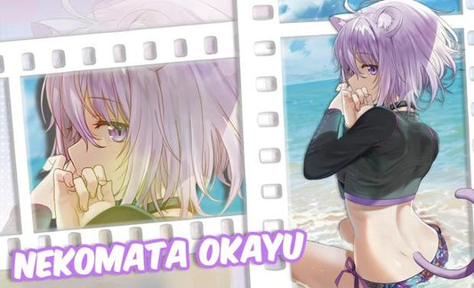 TCG Playmat Swimsuit hololive Nekomata Okayu 300mm x 500mm