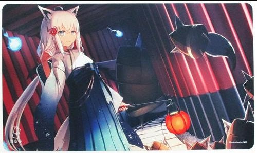 Aokutei hololive playmat Shirakami Fubuki Sea Rat Aokoutei Hololive