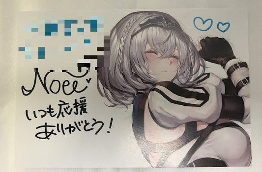 hololive hololive Shirogane Noel 200,000 people commemorative voice Shirogane Noel Handwritten Signatureed postcard