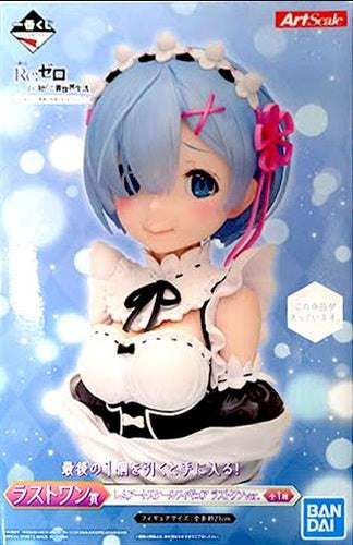 BANDAI SPIRITS ichiban kuji Re Life in a different world starting from zero -May the blessings of the spirits be upon you- Last One Prize Rem Art Scale Figure Last One ver