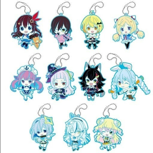 hololive Bandai Key Chain All 11 Types Set Hololive Capsule Rubber Mascot Collection 01 02