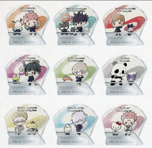 All 9 types set Jujutsu Kaisen Sorcery Fight x Sanrio Characters Acrylic Stand Lawson/Loppi/HMV BOOKS online only