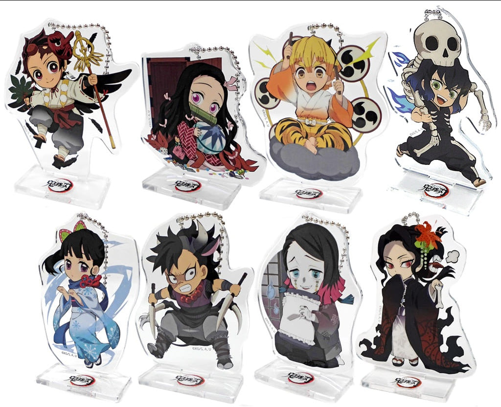All 8 types set Demon Slayer Kimetsu no Yaiba x ufotable cafe Halloween event random acrylic stand A group