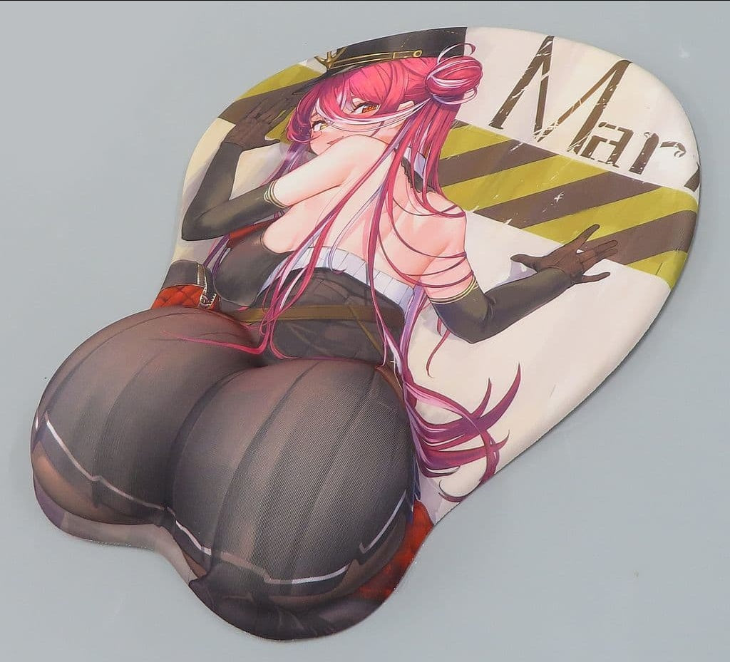 SEA SIDE Doujin Mobile Game Accessory Relation Virtual Youtuber Ketsu Deka Mouse Pad Houshou Marin Akasa Ai C101/SEA SIDE