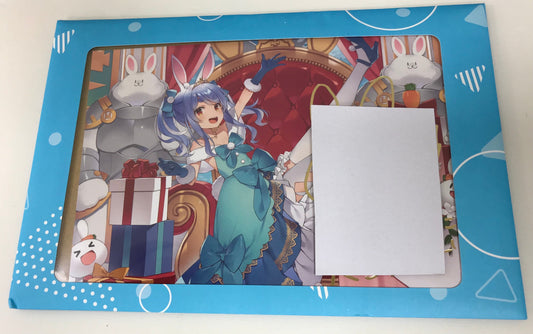 hololive hololive birthday commemorative foil stamped copy signature postcard with message Usada Pekora
