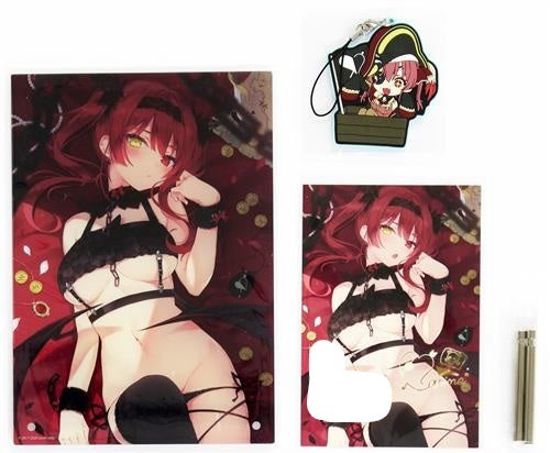 hololive hololive birthday commemorative set copy Handwritten Signature with postcard with handwritten message Houshou Marine