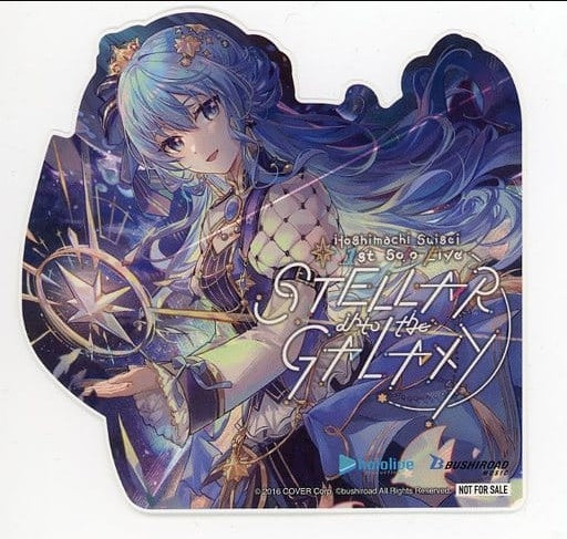 Sill Sticker Suisei Hoshimachi Die-cut sticker Blu ray Bacharu YouTuber Hololive Suisei Hoshimachi / Hoshimachi Suisei 1st Solo Live STELLAR into the GALAXY Early reservation bonus