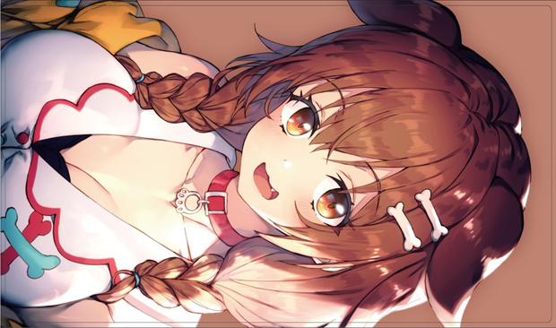 Playmat Inugami 600 x 350mm Korone hololive u-sleeve Redcomet D Zion TCG