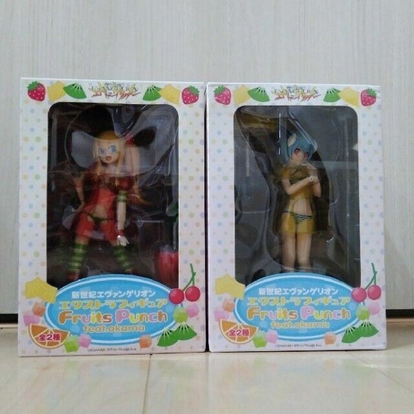 Neon Genesis Evangelion Fruits punch Rei & Asuka manga anime EVA Figure SEGA
