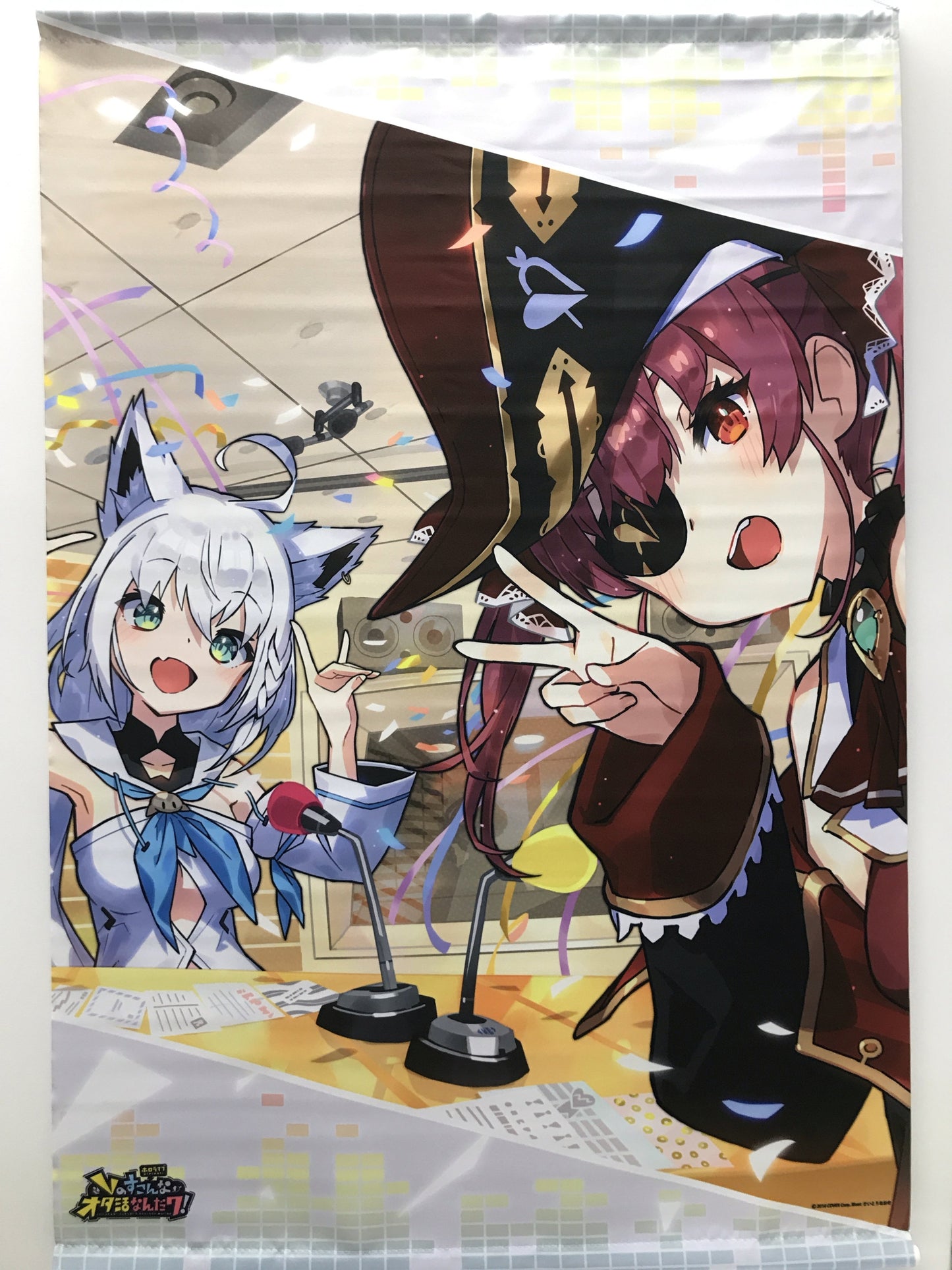 hololive hololive presents V's Otakatsu B2 Tapestry Shirakami Fubuki Houshou Marin hololive SUPER EXPO 2022