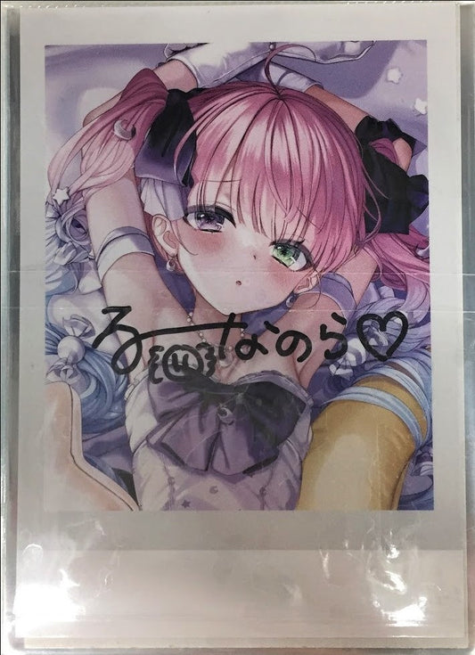 hololive hololive New Costume Commemorative 2022 Handwritten Signatureed Cheki-style Bromide Card Himemori Luna