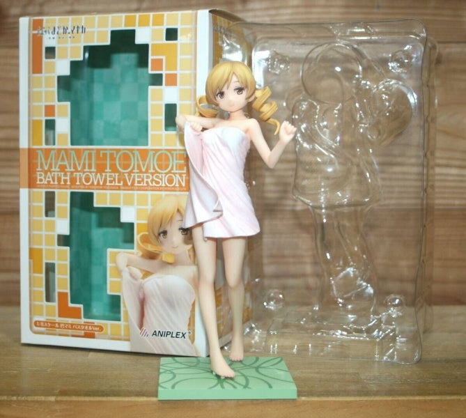 Puella Magi Madoka Magica Mami Tomoe Figure Bath Towel Ver. From Japan