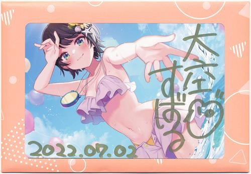 hololive hololive birthday commemoration 2022 Handwritten Signatureed postcard Oozora Subaru