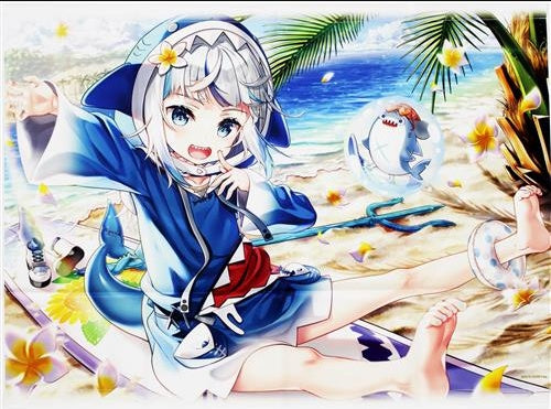 Cover hololive Summer Festival Horizontal B2 Tapestry Gauru/Gura