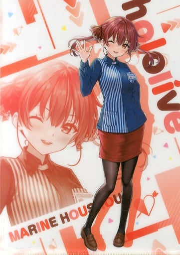 Clear File Houshou Marine Original A4 Clear File Virtual YouTuber Hololive x Lawson Target Product Purchase Bonus