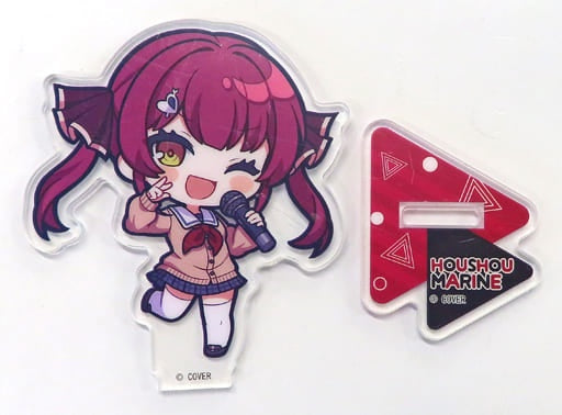 Cover Miscellaneous Houshou Marine Karaoke ver / Mini Character Virtual YouTuber Hololive x Round One Collaboration Campaign Trading Acrylic Stand