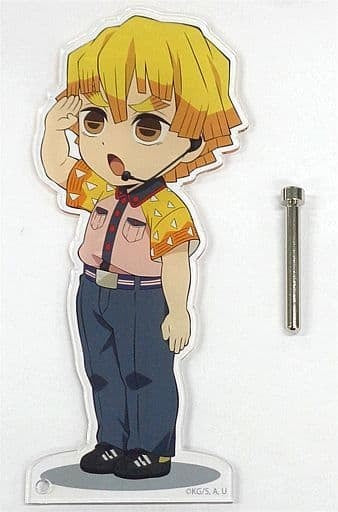 ・Accessories Zenitsu Agatsuma BIG Acrylic Stand Demon Slayer Kimetsu no Yaiba x Tokyo Dome City Attractions Complete Focus Omotenashi Daisakusen