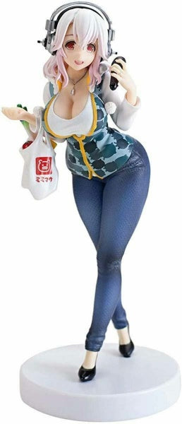FuRyu Super Sonico Anniversary Figure Blue Blue Mascot Girl Height approx. 18cm