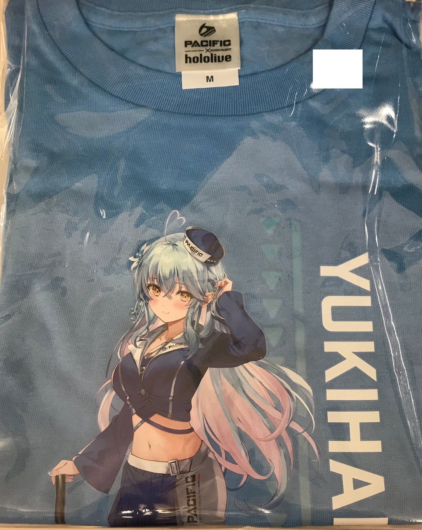 PACIFIC RACING TEAM hololive×PACIFIC RACING TEAM collaboration T-shirt Yukihana Lamy M size