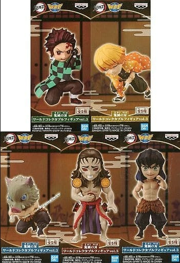 Banpresto Figure All 5 types set Demon Slayer Kimetsu no Yaiba World Collectable Figure vol.3