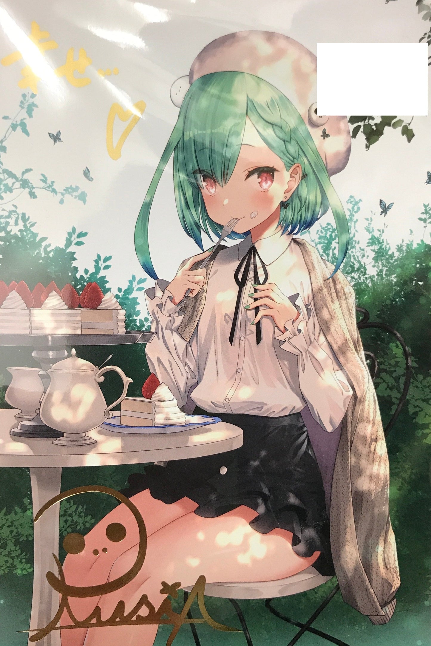 hololive hololive birthday commemorative copy Handwritten Signature postcard with handwritten message Uruha Rushia