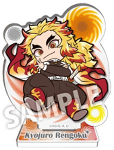 Takara Tomy Arts Kyoujurou Rengoku Demon Slayer Kimetsu no Yaiba Pita Deformed Mission Departure Trading Acrylic Stand