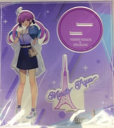 MENU hololive x Tokyo Tower Acrylic Stand Minato Aqua