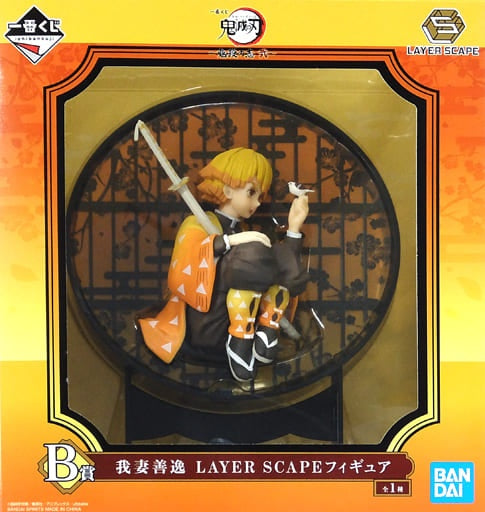 BANDAI SPIRITS Figure Zenitsu Agatsuma Ichiban Kuji Demon Slayer Kimetsu no Yaiba Demon Slayer 2 LAYER SCAPE Prize B Figia