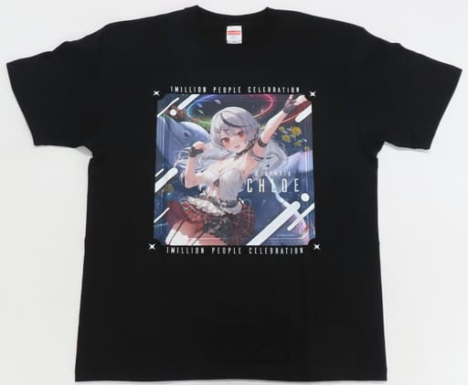 Chugai Mining T-shirt Sakamata Chloe Jump T-shirt Black XL size Virtual YouTuber hololive Sakamata Chloe in Maxell Aqua Park Shinagawa Sakamata and Drenched Aquarium