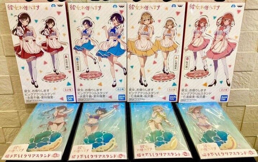 Rent A Girlfriend Newly acrylic stand clear stand Chizuru Ruka Sumi Mami Set