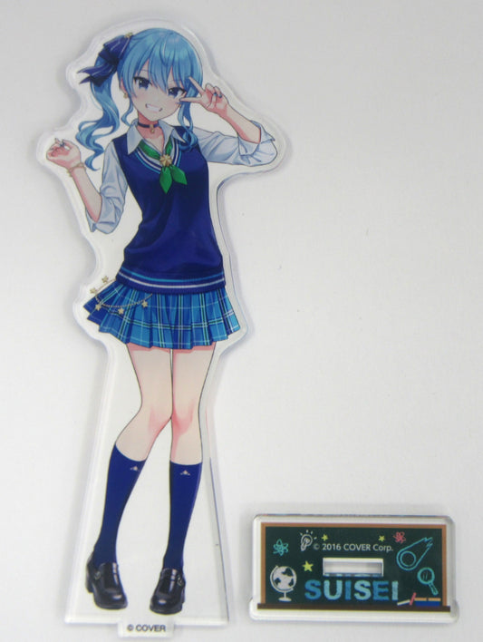 FamilyMart hololive original acrylic stand illustration by En Morikura Suisei Hoshimachi