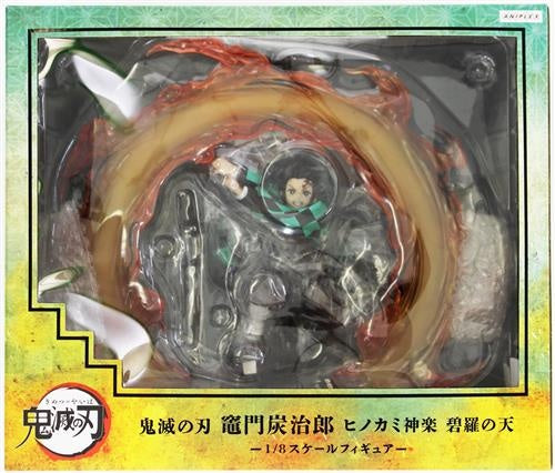 ANIPLEX Demon Slayer Kimetsu no Yaiba Infinite Train Edition Tanjirou Kamado Hinokami Kagura Hekira no Ten ANIPLEX Limited Figure ANIPLEX