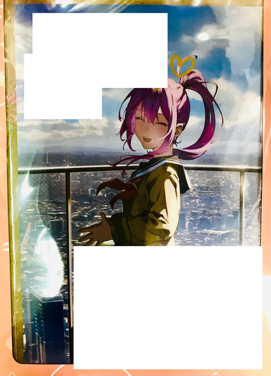 hololive hololive 3rd Anniversary Handwritten Signature Postcard with Foil Stamped Copy Message Tokoyami Towa